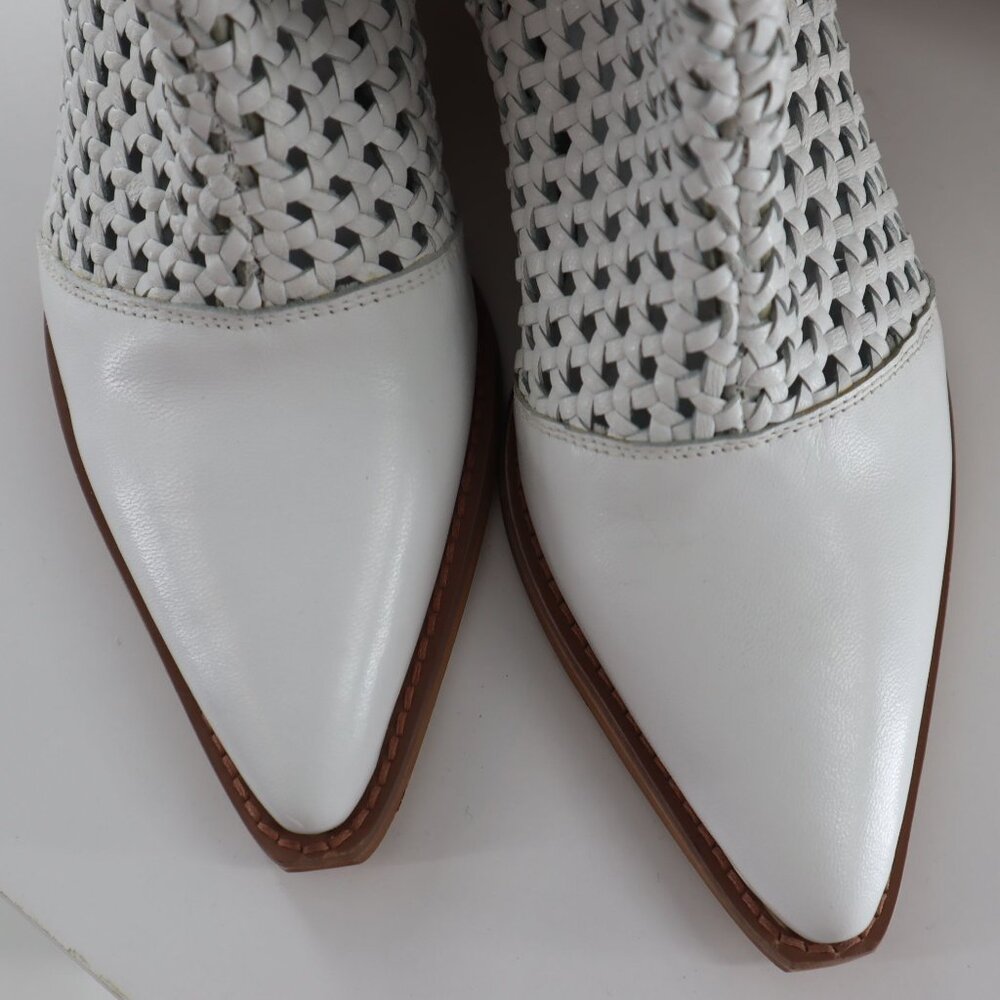 Matisse Golden Hour Booties Women 6 White Boho Bohemian Modern Western Edgy Chic - Picture 8 of 11